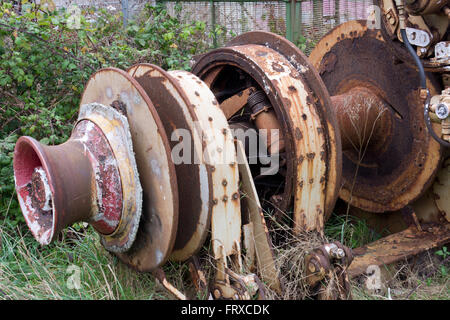 Rostige alte Maschine Stockfoto