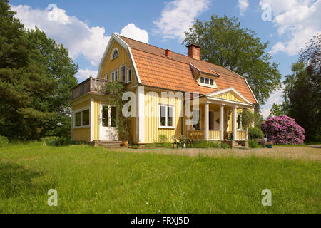 Altes Holzhaus in Vaestra Bodarne, Mjoern, Provinz Bohuslaen, West Coast, Schweden, Europa Stockfoto