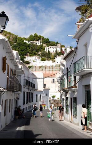 Weiße Dorf Frigiliana, Provinz Malaga, Andalusien, Spanien Stockfoto