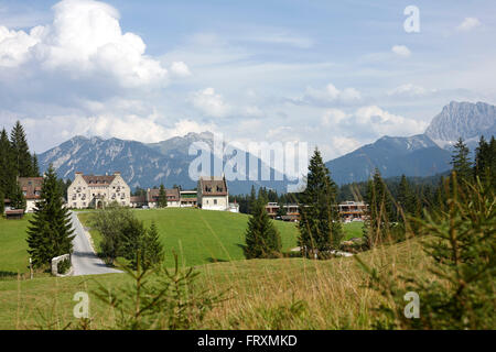 Schloss Kranzbach, Klais, Krun, Oberbayern, Deutschland Stockfoto