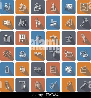 con medizinisches set Stock Vektor