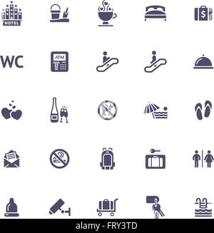 Symbol-flach-hotel Stock Vektor