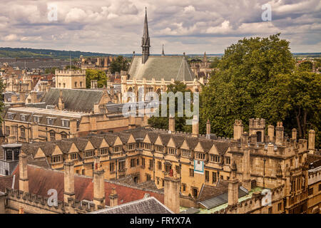 Exeter und Brasenose Colleges Oxford UK Stockfoto