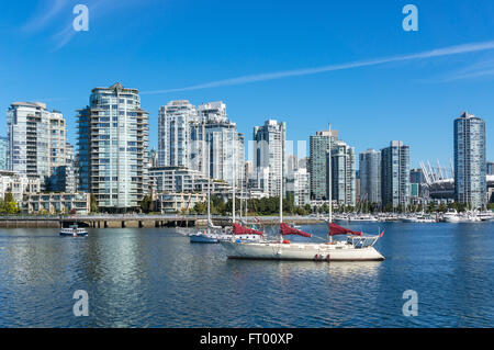 Wohngebiet in Downtown Vancouver. Kanada Stockfoto