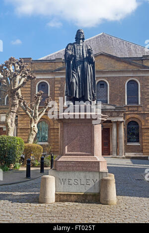 London, Islington Wesley-Kapelle in der City Road Stockfoto