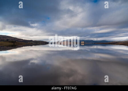 Trawsfynydd See oder Llyn Trawsfynydd ist ein großer Mann aus Vorratsbehälter für das Hydro Electric power station in Maentwrog verwendet Stockfoto