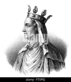 Königin Ultrogothe, Ultrogotho oder Ultragotha, Frau, Childebert i., c. 496-558, ein Frankish König der Merowinger Stockfoto