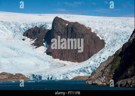 Gletscher, Prinz Christian Sund Kitaa, Grönland Stockfoto
