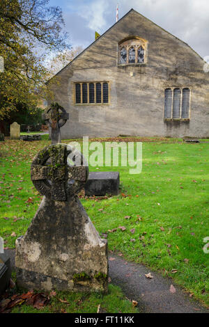 St. Oswald Kirche, Grasmere, wo der berühmte romantische englische Dichter William Wordsworth begraben liegt. Stockfoto