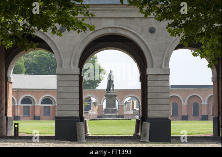 Le Grand Hornu, UNESCO-Weltkulturerbe, Hornu in der Nähe von Mons, Hennegau, Wallonien, Belgien Stockfoto