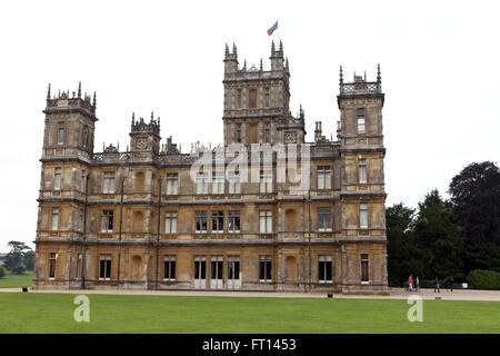 Highclere Castle, TVs Downton Abbey, Newbury, West Berkshire, England, Vereinigtes Königreich Stockfoto