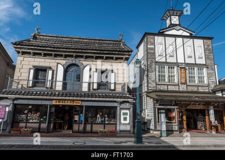 Sakaimachi Einkaufsstraße in Otaru, Hokkaido, Japan Stockfoto