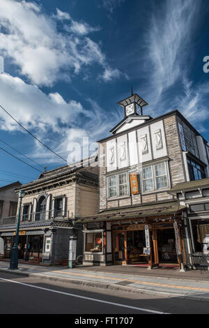 Sakaimachi Einkaufsstraße in Otaru, Hokkaido, Japan Stockfoto