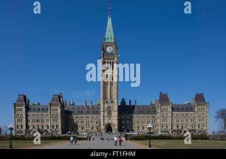 Peace Tower in Parliament Hill Stockfoto