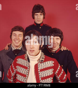 DIE TREMELOES UK-pop-Gruppe im Februar 1967. Von links: Dave Munden, Len Hawkes, Alan Blakley, Rick Westwood. Foto Tony Gale Stockfoto