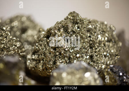 Pyrit auch als Narren Gold bekannt Stockfoto