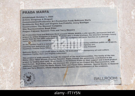 Szenen rund um Marfa, TX Stockfoto