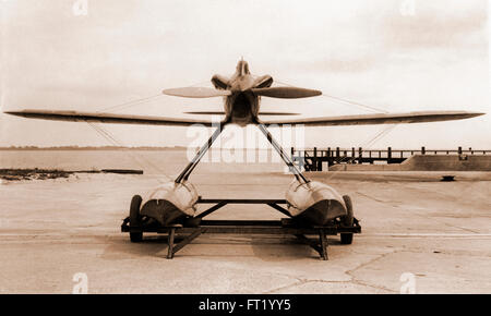 Gloster VI vorne auf. Gloster Aircraft Company Racing Wasserflugzeug entwickelt Foto ein Kandidat in die Schneider-Trophy 1929 werden Stockfoto