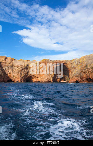 Insel der Berlengas (Portugal) in den Atlantischen Ozean. Stockfoto