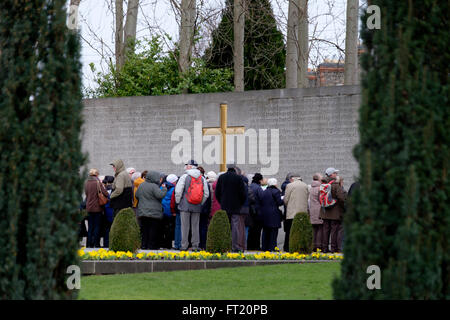 Grab der hingerichteten Führer der Osteraufstand von 1916, in der alten Gefängnishof von Arbour Hill Prison, Dublin, Irland Stockfoto