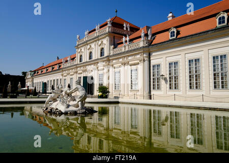 Das untere Schloss Belvedere in Wien, Österreich, Europa Stockfoto