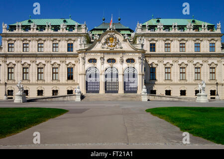 Das obere Belvedere in Wien, Österreich, Europa Stockfoto