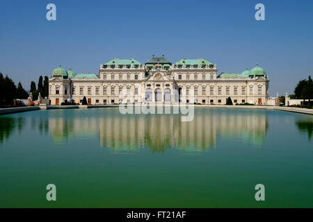 Das obere Belvedere in Wien, Österreich, Europa Stockfoto