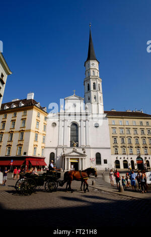 St. Michael Kirche in Wien, Österreich, Europa Stockfoto