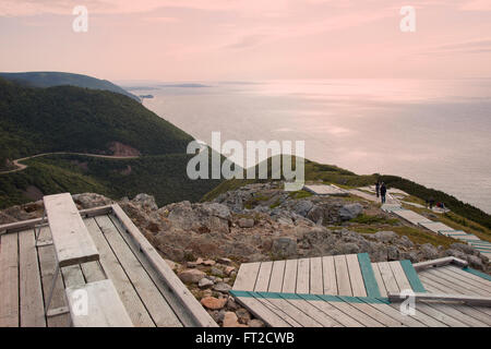 Cabot Trail von Skyline Trail auf Cape Bretton betrachtet Stockfoto