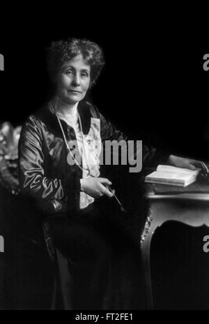 Emmeline Pankhurst, Führer der britischen Suffragetten-Bewegung, c.Oct 1913 Stockfoto