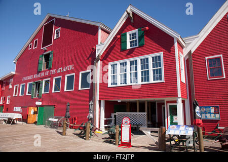 Die atemberaubende Lunenburg Waterfront ist die Heimat von Weltklasse-Fischerei-Museum des Atlantiks. Das Museum erinnert an Stockfoto