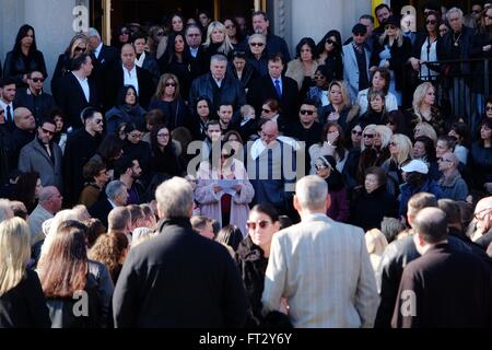 Die Trauerfeier für große Ang mit: Gast, Atmosphäre wo: Manhattan, New York, Vereinigte Staaten, wann: 22. Februar 2016 Stockfoto