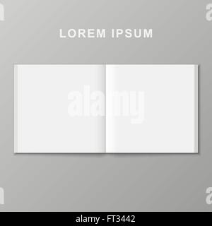 Offenes Buch Vorlage. Stock Vektor