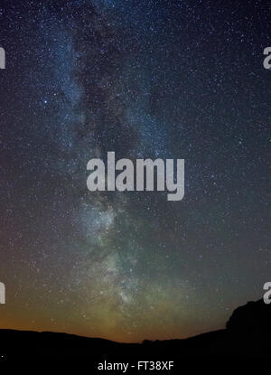 Milchstraße über Kilmore, Oban, Argyll, Schottland gesehen. Stockfoto