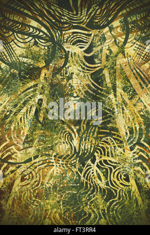 abstrakte Kunst, Malerei, psychedelische Hintergrund Stockfoto