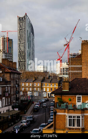 Die Strata SE1 Gebäude, Elephant & Burg, London, England Stockfoto