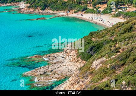 Plage de Cargése Corse Frankreich 2A Stockfoto