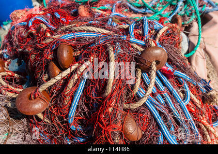 Cargése Filet de Pêche Corse Frankreich Stockfoto