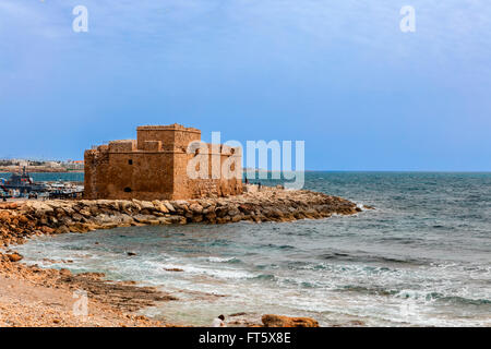 Mittelalterliche Burg in Paphos, Zypern. Stockfoto