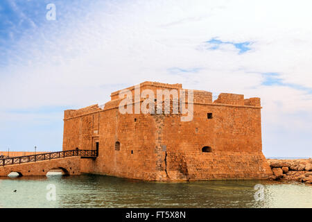 Mittelalterliche Burg in Paphos, Zypern. Stockfoto