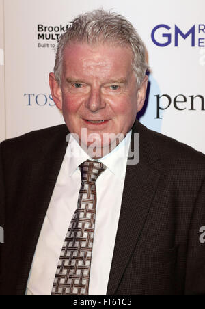 3. März 2016 - John Motson Teilnahme an London Football Awards 2016 bei Battersea Evolution in London, Vereinigtes Königreich. Stockfoto