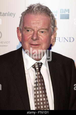 3. März 2016 - John Motson Teilnahme an London Football Awards 2016 bei Battersea Evolution in London, Vereinigtes Königreich. Stockfoto