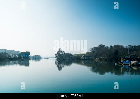 Licht des frühen Morgens an der Mündung der Kingsbridge. Kingsbridge, Devon. UK Stockfoto