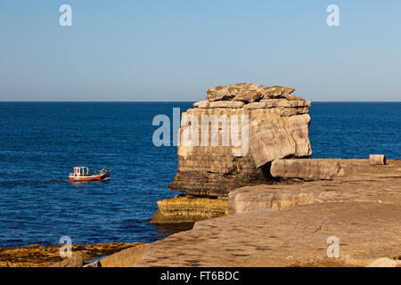 Preikestolen bei Portland Bill auf der Jurassic Coast in Dorset, England, Vereinigtes Königreich Stockfoto