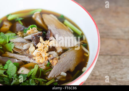 Duck Soup in Schüssel Stockfoto