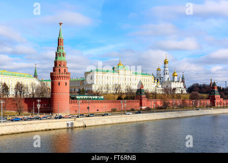 Ansicht des Kreml in Moskau Stockfoto