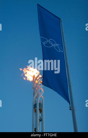 Stadium Ringen Italien während der Olympischen Winterspiele in Milano-Cortina 2026 ...