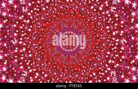 Konzentrische bunten Kaleidoskop Hintergrund / Mantra Hintergrund Stockfoto