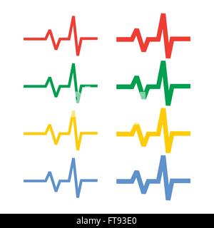 Ekg-EMG-Spektrum Stock Vektor