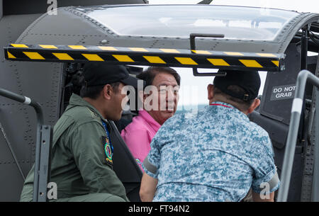 Teo Chee Hean, stellvertretender Premierminister von Singapur, auf der Singapore Airshow 2016 Stockfoto